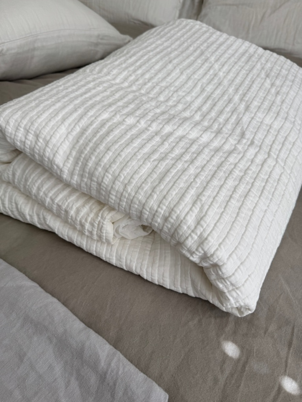 Pottery Barn king white duvet